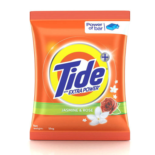 Picture of Tide Double Power with Extra Jasmine and Rose Detergent Washing Powder - 1 kg