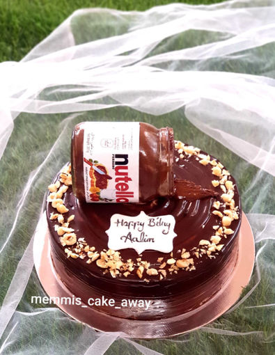 Picture of Nutella Hazelnut Cake  with Jar(Home Made)