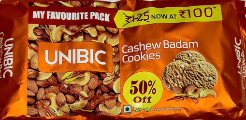 Picture of Unibic Cashew Badam Cookies, 300 gm
