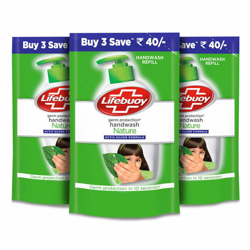 Picture of Lifebuoy Nature Germ Protection Handwash Refill, 185 ml(Buy 3 save 40)