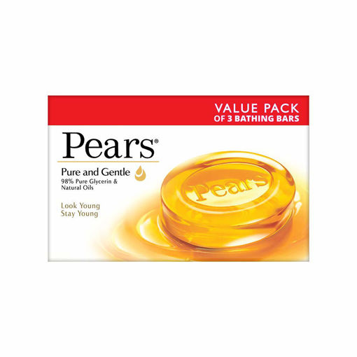 Picture of Pears Pure & Gentle Value Pack of 3 Bathing Bars