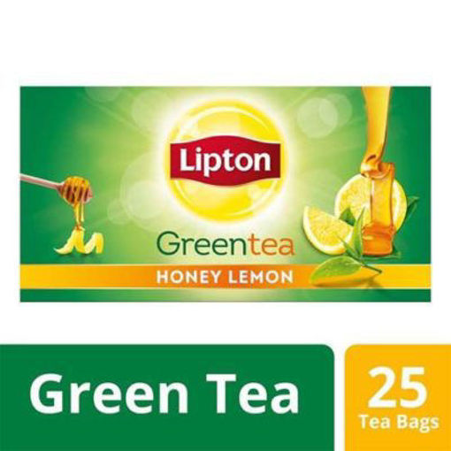 Picture of Lipton Green Tea Bag, Honey Lemon (25 Bags)