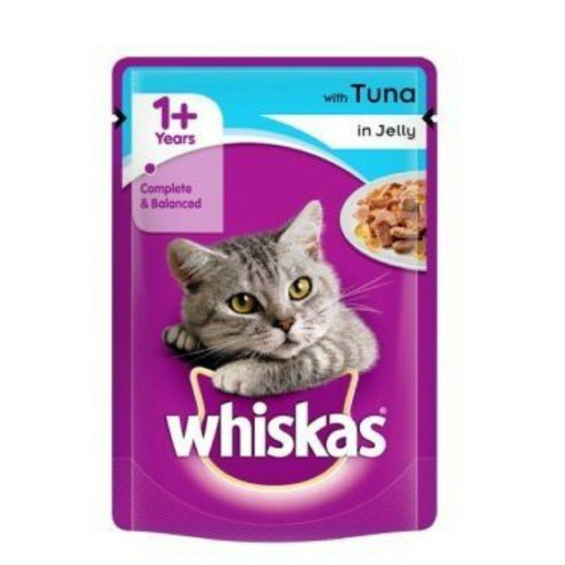 Picture of Whiskas With Tuna in Jelly (Cat Food), 85g Pouch