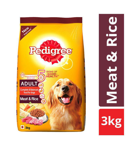 Picture of Pedigree Adult Meat & Rice, 3kg Bag