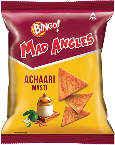 Picture of Sunfeast Bingo Mad Angles Potato Chips/ Achari Masti, 17gm