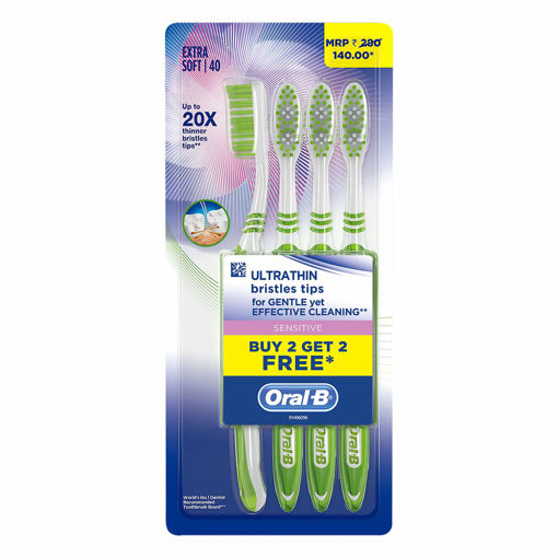 Picture of Oral B Ultrathin Sensitive Toothbrush, (Buy 2 Get 2 Free)
