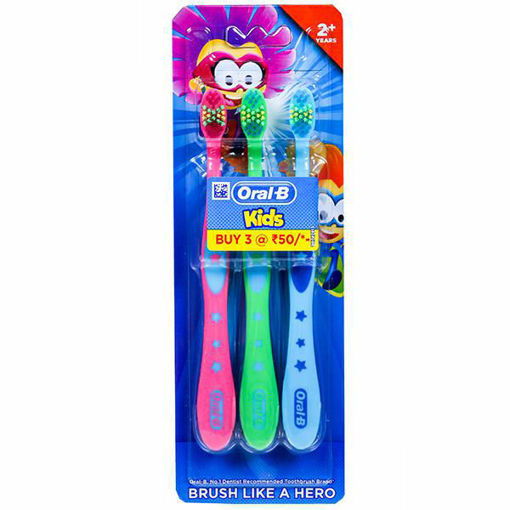 Picture of Oral B Kids Toothbrush Soft, Buy 3 @ 50 Rs
