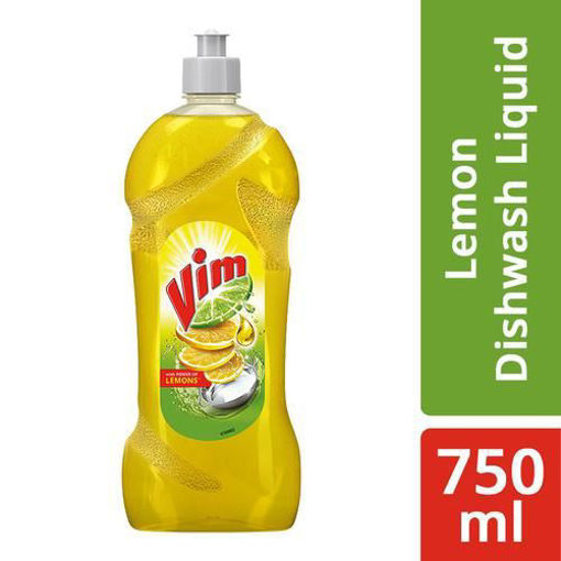 Picture of Vim Dishwash Liquid Gel Lemon, 750ml