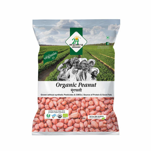 Picture of 24 Mantra Organic Raw Peanut 500 gm pouch