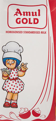 Picture of Amul Gold Standardised Milk 1 Ltr