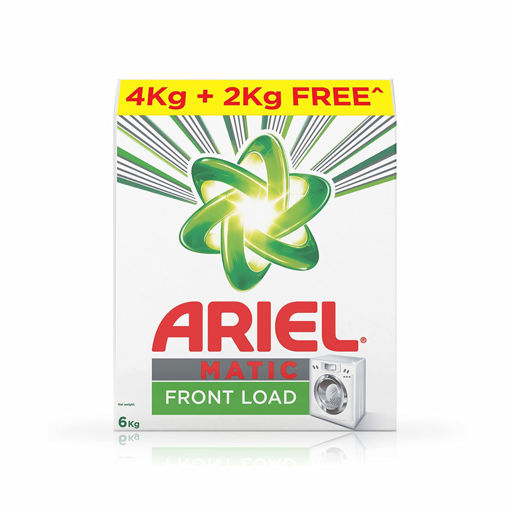 Picture of Ariel Matic Front Load Detergent Washing Powder - 4 kg with Free Detergent Powder - 2 kg