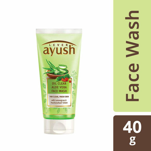Picture of Ayush Oil Clear Aloe Vera Face Wash, 40gm