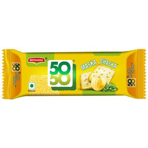 Picture of Britannia 50-50 Maska Chaska Salted Biscuits, 48 gm