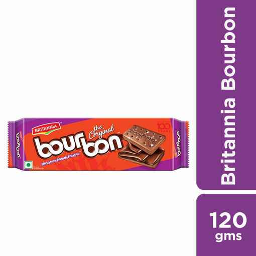 Picture of Britannia Bourbon Biscuits, 120gm