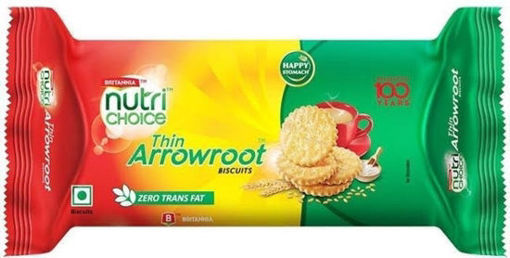 Picture of Britannia Nutri Choice Thin Arrowroot Biscuits, 150gm