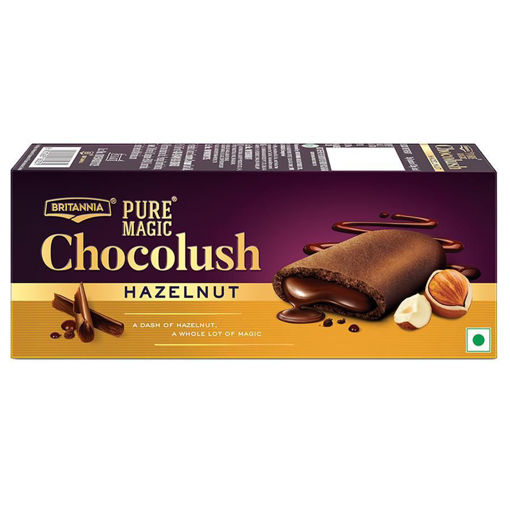 Picture of Britannia Pure Magic Chocolush Hazelnut Biscuits, 75gm