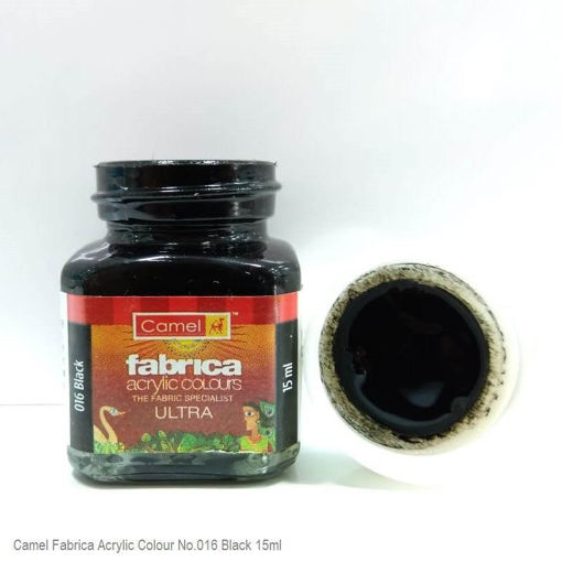 Picture of Camel Fabrica Acrylic Colours/ Black/ 016 ,15ML