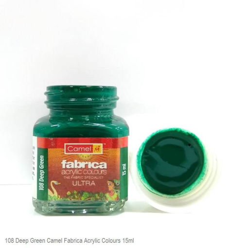Picture of Camel Fabrica Acrylic Colours/ Deep Green/108 , 15ML