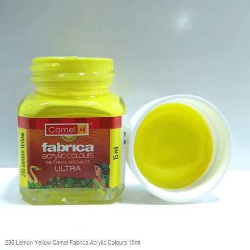 Picture of Camel Fabrica Acrylic Colours/ Lemon Yellow/ 256 ,15ML