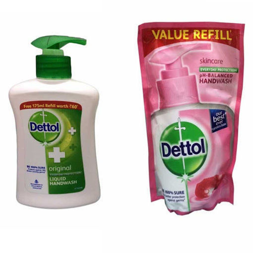 Picture of Dettol Original Handwash, 200ml (Free 175ml Refil Free)