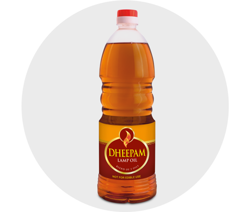 Picture of Dheepam Lamp Oil, Blend of 5 Oils, 500ml