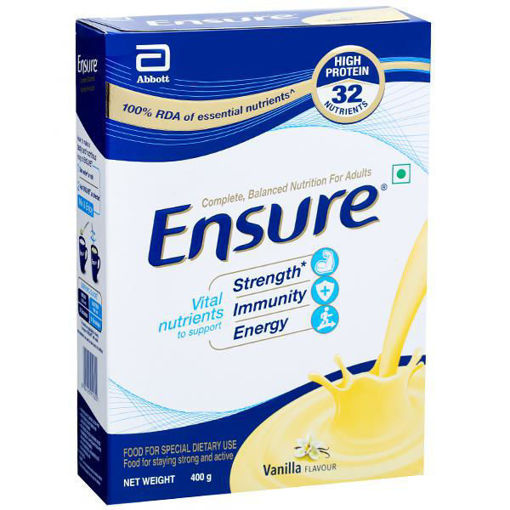 Picture of Ensure, Complete Balanced Nutrition for Adults, 400gm (Vanilla Flavour)