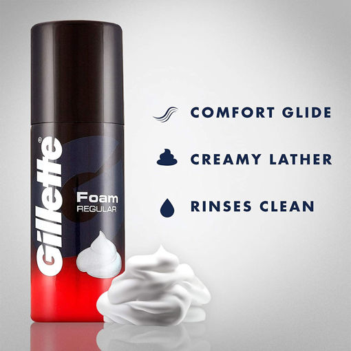 Picture of Gillette Regular Shaving Foam, 196gm