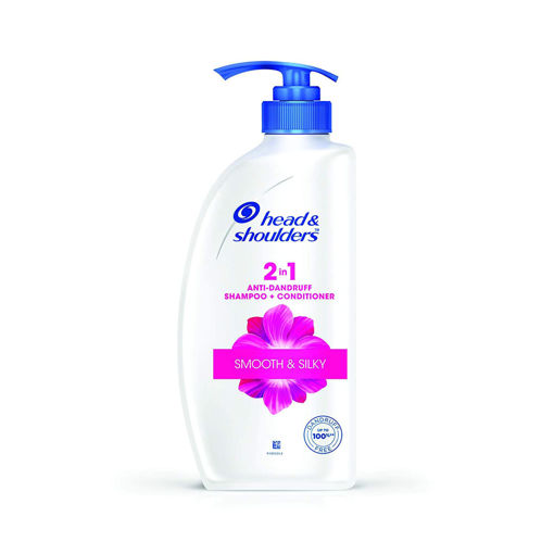 Picture of Head & Shoulders 2-in-1 Smooth and Silky Anti Dandruff Shampoo + Conditioner, 650ml/675ml