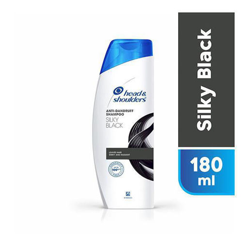 Picture of Head & Shoulders Anti-Dandruff Shampoo, Silky Black 180ml