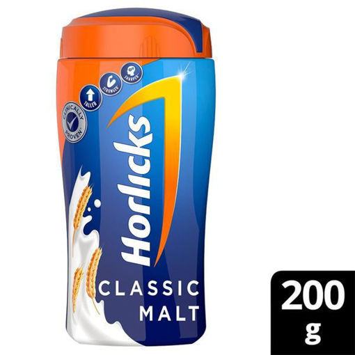 Picture of Horlicks Health & Nutrition Drink - 200g Bottle (Classic Malt)