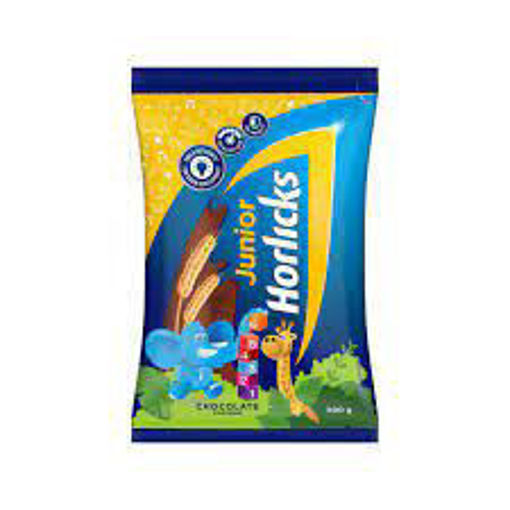 Picture of Junior Horlicks Chocolate Flavoured Health & Nutrition Drink, 500gm Pouch