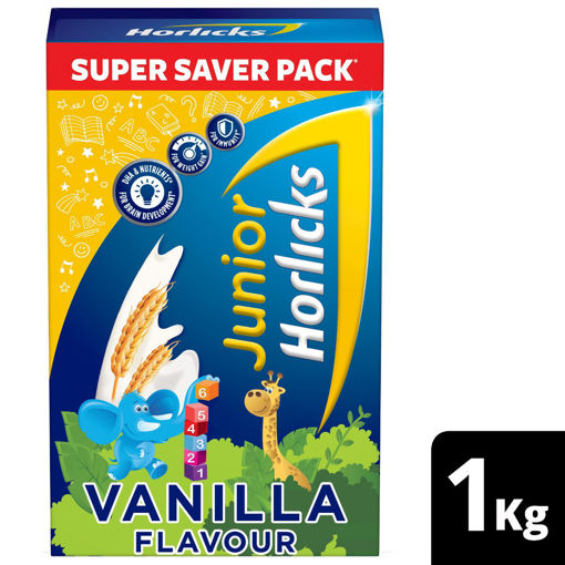 Picture of Junior Horlicks Vanilla Flavoured Health & Nutrition Drink, 1kg