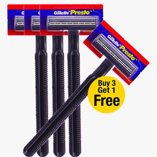 Picture of Gillette Presto Razor - Buy 3 Get 1 Free