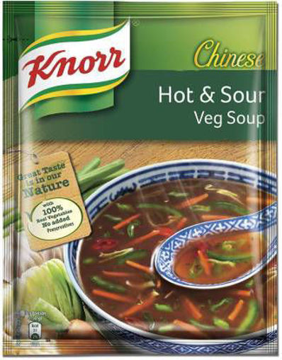 Picture of Knorr Soup - HOT &  SOUR VEG POUCH - 43gm