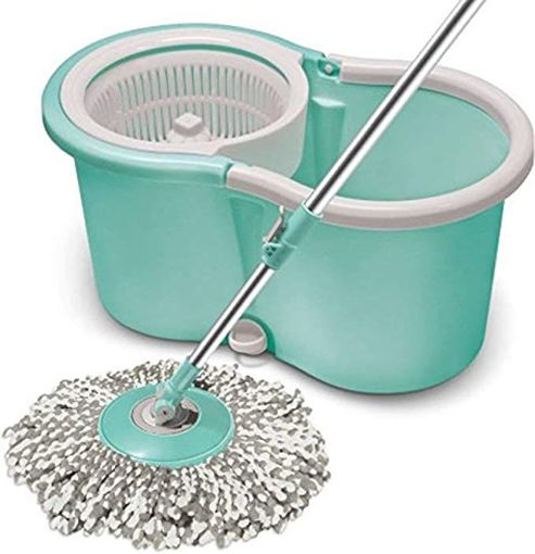 Picture of Spotzero by Milton Smart Spin Mop with Bucket (Aqua Green)