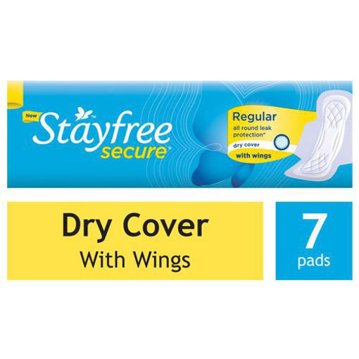Picture of Stayfree Secure Regular Dry Cover with Wings, 7N