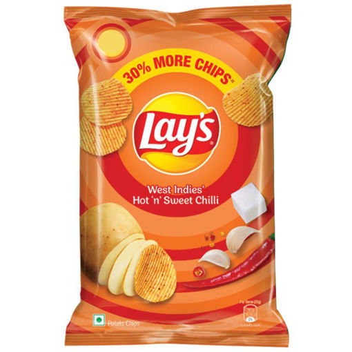 Picture of Lays Potato Chips - Hot & Sweet Chilli Flavour, 52gm