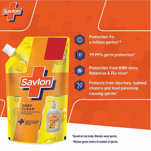 Picture of Savlon Deep Clean Germ Protection Liquid Handwash Refill Pouch, 725ml