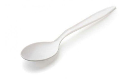 Picture of Disposable Plastic Spoon/Medium Size, 100Pcs
